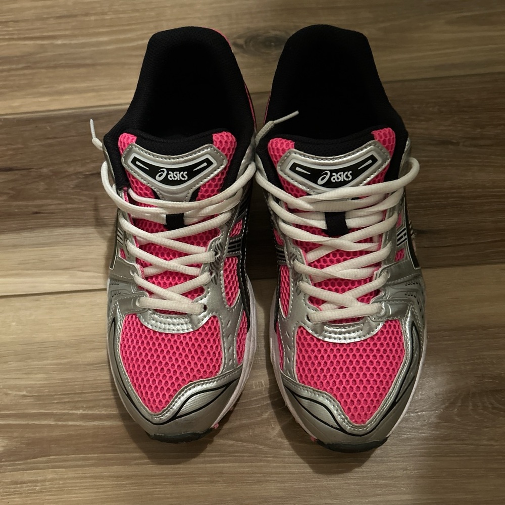 ASICS Women's Athletic Shoes in Pink and Silver